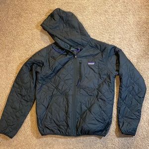 Patagonia Diamond Quilted Bomber Hooded Jacket